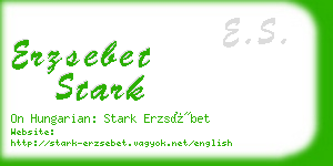 erzsebet stark business card